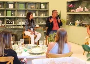 Tania Bulhões promove recepção exclusiva para Frédéric Parlon, da Royal Limoges, em Brasília