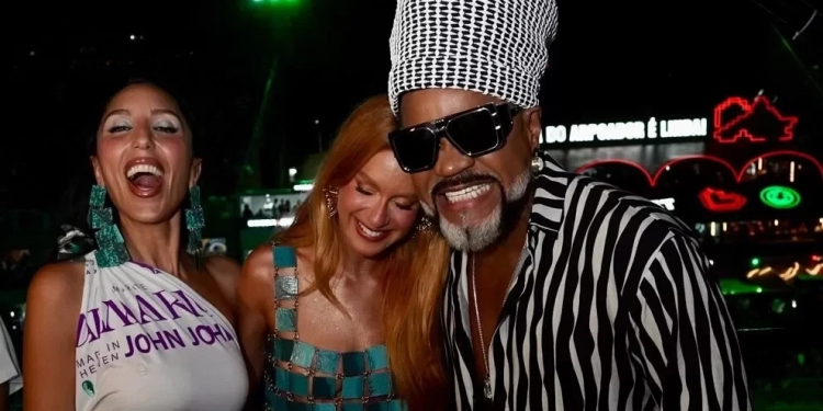 Marina Ruy Barbosa e Marina Sena brilham na Sapucaí ao lado de Jasmin Hekmat, fundadora da Cult Gaia