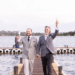 Marcelo Pimenta e Nalberto Rodrigues celebram o amor em casamento à beira do Lago Paranoá