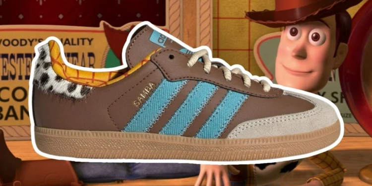 Adidas lança Samba inspirado em Woody para celebrar a chegada de Toy Story 5