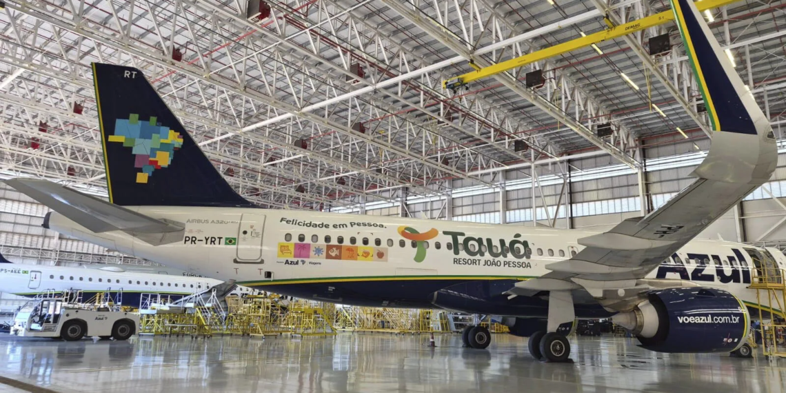 Azul Viagens apresenta avião temático para promover o novo Tauá Resort João Pessoa
