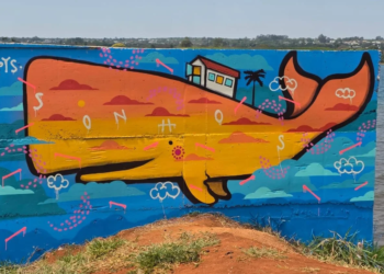Do concreto à paisagem: Daniel Toys colore o Parque Asa Delta com arte urbana