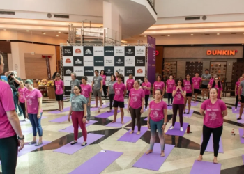 Uma manhã para florescer: Pink Flow leva saúde e bem-estar ao Pátio Brasil